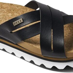 Women's Cushion Bloom Hi Platform Sandals Vegan Leather Rubber Sole Slip On